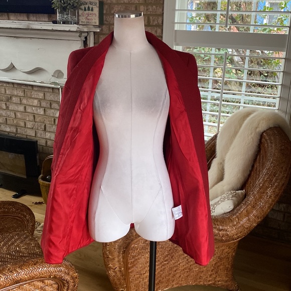 LOUIS FERAUD MADE IN GERMANY VINTAGE PIN STRIPE BLAZER 8 VINTAGE COUTURE - Picture 9 of 13